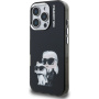 Karl Lagerfeld IML Aquarelle Karl and Choupette etui do iPhone 16 Pro Max - czarny