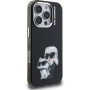 Karl Lagerfeld IML Aquarelle Karl and Choupette etui do iPhone 16 Pro Max - czarny