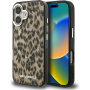 Karl Lagerfeld IML Leopard etui z MagSafe do iPhone 16 - brązowy