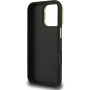 Etui Guess Grained 4G Logo z rozkładaną podstawką do iPhone 16 Pro Max - czarny