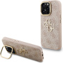 Guess 4G Metal Logo etui z podpórką do iPhone 16 Pro Max - różowy