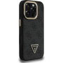 Etui Guess 4G Strass Triangle Logo z podstawką i MagSafe do iPhone 16 Pro Max - szary
