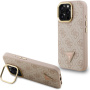 Etui Guess 4G Strass Triangle Logo z podstawką i MagSafe do iPhone 16 Pro Max - różowy