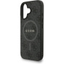 Guess 4G Colored Ring Strap etui ze smyczą i MagSafe do iPhone 16 - szary