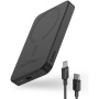 Baseus Mini bezprzewodowy MagSafe powerbank z portem USB-C - 5 000 mAh - czarny