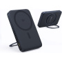 Baseus PicoGo bezprzewodowy powerbank MagSafe z obrotową podstawką i portem USB-C - 5 000 mAh - czarny