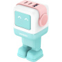 UGREEN Nexode RG RobotGaN Szybka ładowarka sieciowa z portami 2x USB-C / USB-A - 65W - miętowy