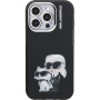 Karl Lagerfeld IML Aquarelle Karl and Choupette etui do iPhone 16 Pro Max - czarny