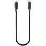 Nomad Kevlar pleciony kabel ładujący i do transmisji danych - USB-C do USB-C - 30 cm - czarny