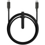 Kabel Nomad Kevlar w oplocie do ładowania i transmisji danych - USB-C do USB-C - 1,5 m - czarny