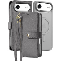 DUX DUCIS Lawa 2w1 odpinane etui z klapką z MagSafe i portfelem do iPhone Air - szare