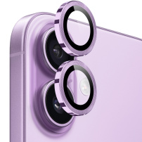 Szkła NORTHJO z metalową ramką do ochrony obiektywów tylnego aparatu dla iPhone 17 - fioletowe