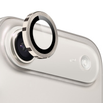 NORTHJO Szkło z metalową ramką do ochrony obiektywu tylnego aparatu dla iPhone Air - szare