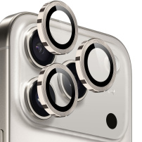 Szkło NORTHJO z metalową ramką do ochrony obiektywów tylnego aparatu dla iPhone 17 Pro / 17 Pro Max - szary