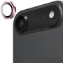 ENKAY Szkło hartowane z metalową ramką do ochrony obiektywu tylnego aparatu dla iPhone Air - różowe