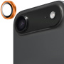 ENKAY Szkło hartowane z metalową ramką do ochrony obiektywu tylnego aparatu dla iPhone Air - pomarańczowe