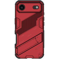 Wytrzymałe etui ochronne z podstawką do iPhone Air - czerwone
