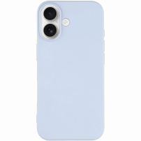 Matowe etui z miękkiego plastiku na iPhone 17 - jasnoniebieskie