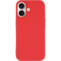 Matowe etui z miękkiego plastiku na iPhone 17 - czerwone
