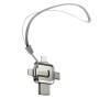 Dysk flash Yesido FL15 4w1 ze złączami USB-C / Lightning / USB-A / micro USB - 64GB - srebrny