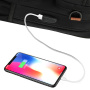 Plecak COOLBELL z regulowanym paskiem i zewnętrznym portem USB do iPada / MacBooka do 16" - szary