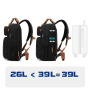 Plecak COOLBELL z regulowanym paskiem i zewnętrznym portem USB do iPada / MacBooka do 16" - szary