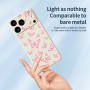 Etui ochronne ze wzorem motyli do iPhone 17 Pro - beżowe