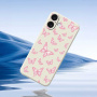 Etui ochronne ze wzorem motyli do iPhone 17 - beżowe