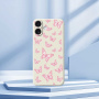 Etui ochronne ze wzorem motyli do iPhone 17 - beżowe