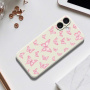 Etui ochronne ze wzorem motyli do iPhone 17 - beżowe