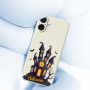 Etui ochronne z halloweenowym wzorem na iPhone 17 - beżowe