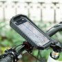 ROCKBROS uniwersalny wodoodporny futerał z uchwytem rowerowym i motocyklowym na kierownicę do iPhone'a - czarny