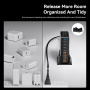 ESSAGER YMX-320W GaN Szybka Ładowarka Adapter z Portami 4x USB-C / 4x USB-A - 320W - czarny