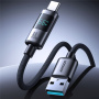 JOYROOM S-A16 Pro Opleciony kabel do ładowania i transmisji danych - USB-A do USB-C - 1,2 m - czarny