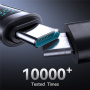 JOYROOM S-A16 Pro Opleciony kabel do ładowania i transmisji danych - USB-A do USB-C - 1,2 m - czarny