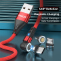 ENKAY Kabel ładujący i do transmisji danych 3w1 z wymiennymi magnetycznymi złączami - USB-A do USB-C / Lightning / micro USB - 1 m - czarny
