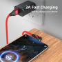 ENKAY Kabel ładujący i do transmisji danych 3w1 z wymiennymi magnetycznymi złączami - USB-A do USB-C / Lightning / micro USB - 1 m - czarny