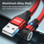 ENKAY Kabel ładujący i do transmisji danych 3w1 z wymiennymi magnetycznymi złączami - USB-A do USB-C / Lightning / micro USB - 1 m - czarny