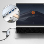 Hub 7w1 - slot na kartę SD / TF / HDMI / 2x USB-C / 2x USB-A na USB-C - szary