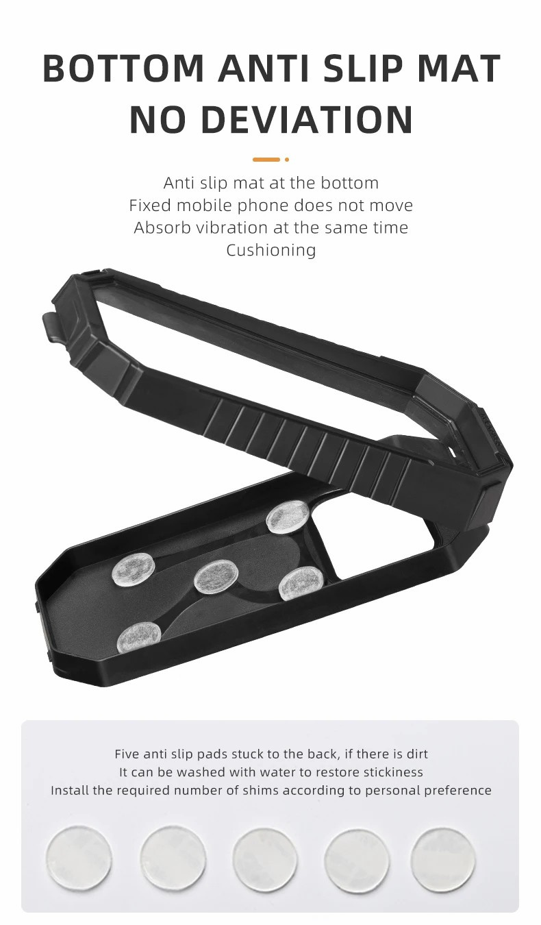 ROCKBROS uniwersalny wodoodporny futerał z uchwytem rowerowym i motocyklowym na kierownicę do iPhone'a - czarny