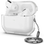 Przezroczyste etui z karabińczykiem do AirPods Pro 3 - szary