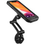 WEST BIKING Uniwersalny magnetyczny wodoodporny futerał z uchwytem na rower i motocykl na kierownicę do iPhone'a - czarny