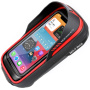 WILD MAN ES16 wodoodporna torba rowerowa z miejscem na iPhone'a - czerwono-czarna
