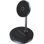 UGREEN 2w1 magnetyczna bezprzewodowa podstawka ładująca do iPhone / AirPods - 20W - ciemnoszary