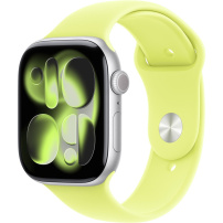 Oryginalne sportowy pasek Apple do Apple Watch Ultra 49mm / 46mm / 45mm / 44mm / 42mm - S/M - neonowożółty