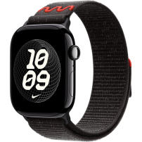 Oryginalne Apple sportowy pasek Nike do Apple Watch Ultra 49mm / 46mm / 45mm / 44mm / 42mm - Midnight Black