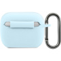 Silikonowe etui Lacoste Glossy Printing Logo do AirPods Pro - niebieskie