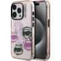 Karl Lagerfeld IML Multi K&CH Heads etui na iPhone 15 Pro - różowy