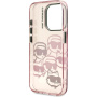Karl Lagerfeld IML Multi K&CH Heads etui na iPhone 15 Pro - różowy