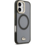 Lacoste Frosted Finish Gold Logo etui z MagSafe do iPhone 17 - szary